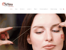 Tablet Screenshot of nirvanahairsalonandspa.com
